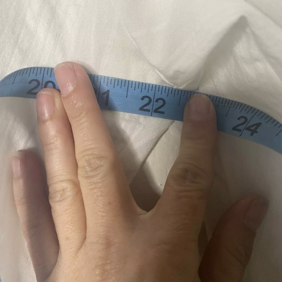 Sundance Size Large Petite White Ribbed Long Sleeve Button Down Shirt - Picture 11 of 12